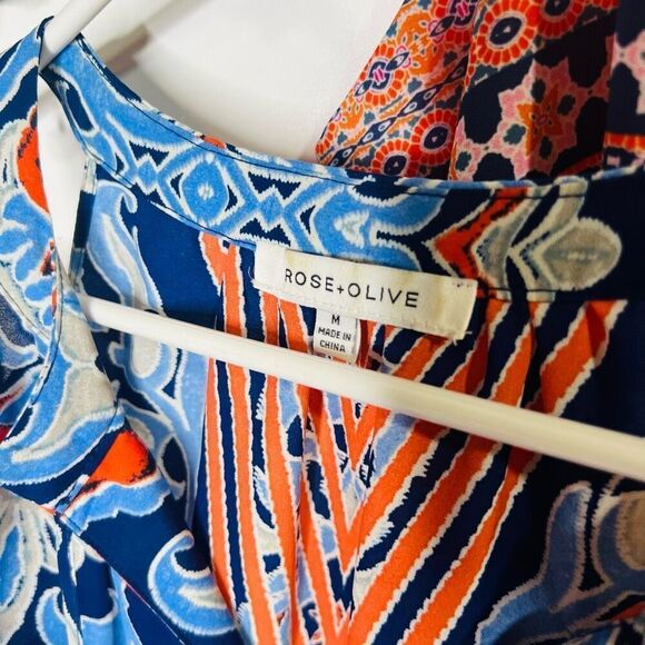 Mixed Blouse Bundle 5 florals bright colors - Picture 8 of 13